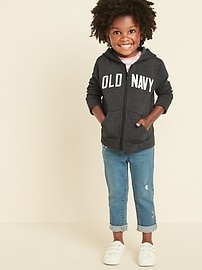 View large product image 3 of 4. Unisex Logo-Graphic Zip Hoodie for Toddler