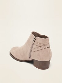 View large product image 3 of 3. Faux-Suede Ankle Boots for Girls