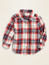 View large product image 3 of 3. Plaid Twill Shirt for Toddler Boys
