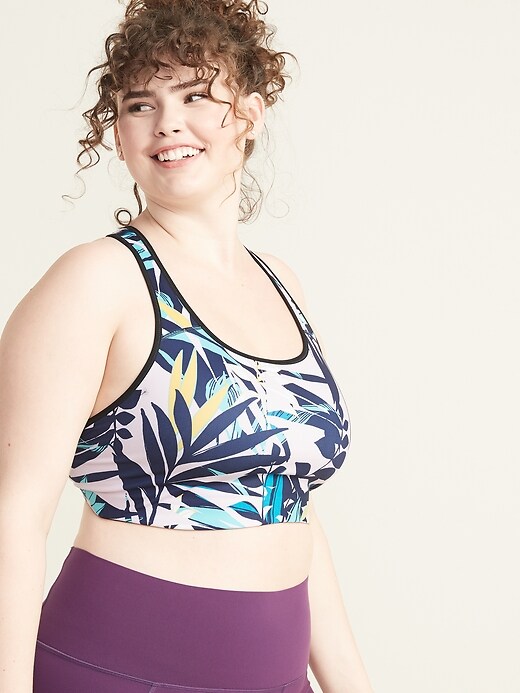 View large product image 1 of 1. Medium Support Plus-Size Sports Bra