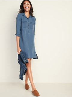 button down dress old navy