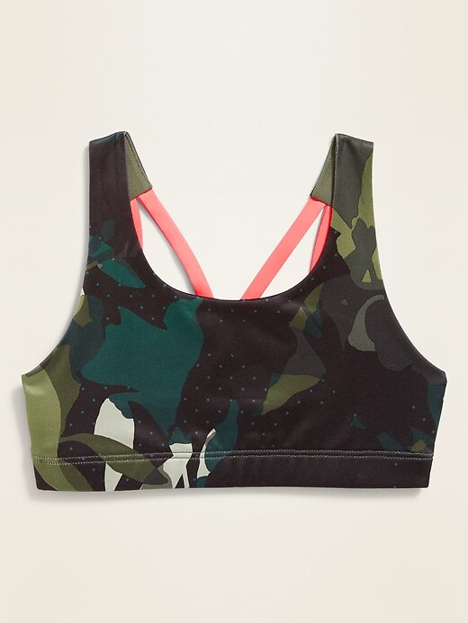 View large product image 1 of 1. Go-Dry Strappy Racerback Sports Bra for Girls
