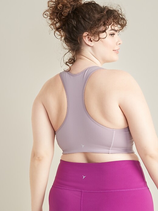 Image number 2 showing, Medium-Support Stripe-Graphic Plus-Size Sports Bra