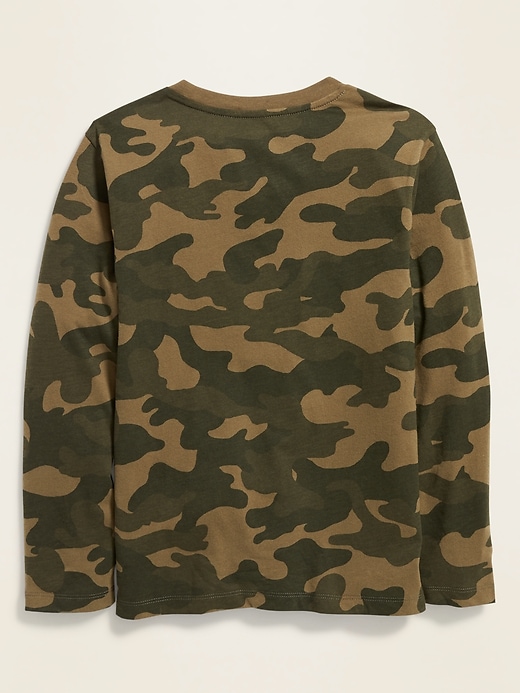 View large product image 2 of 2. Softest Long-Sleeve Camo Tee For Boys