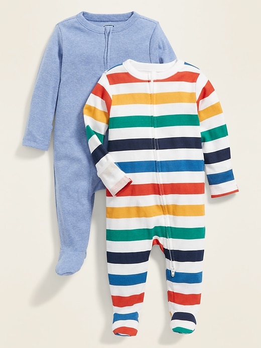 View large product image 1 of 1. Footed One-Piece 2-Pack for Baby