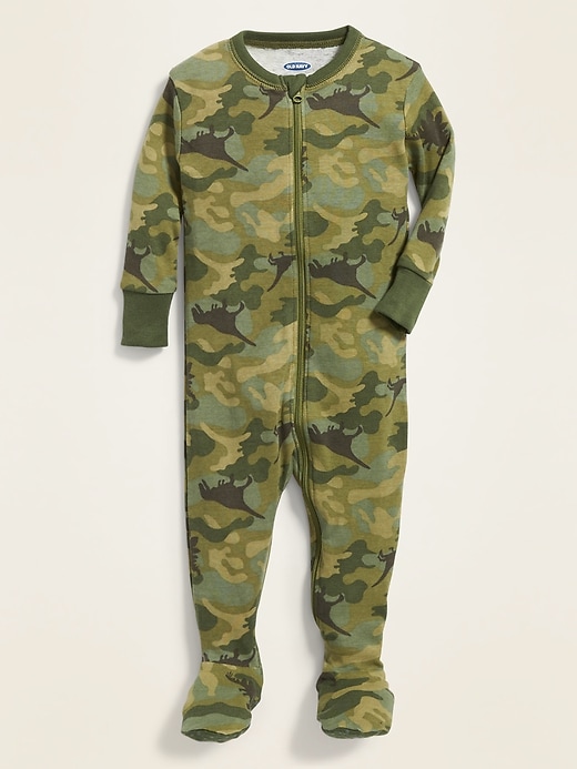 View large product image 1 of 1. Camo Footie Pajama One-Piece for Toddler Boys & Baby