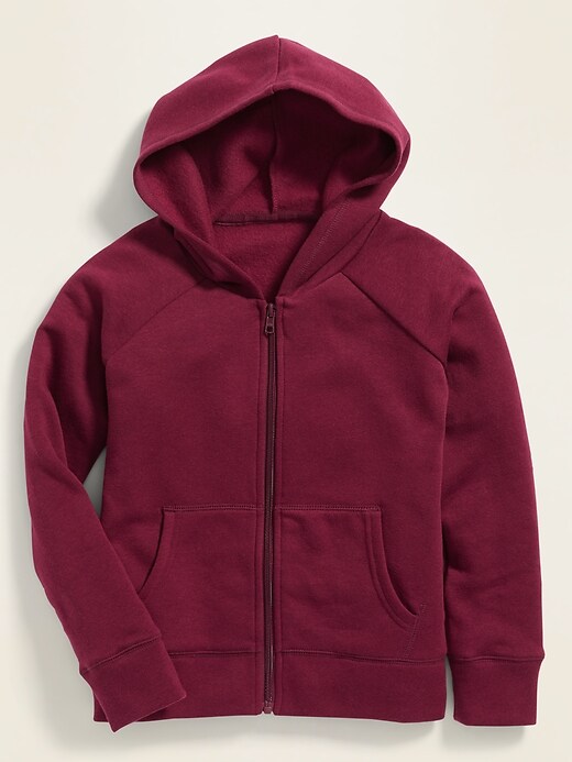 View large product image 1 of 1. Relaxed Uniform Zip Hoodie for Girls
