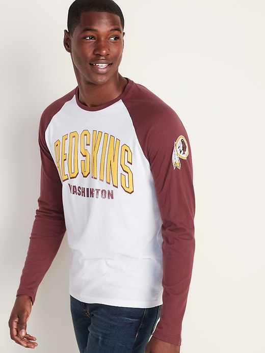 View large product image 1 of 1. NFL&#174 Team Graphic Raglan-Sleeve Tee for Men