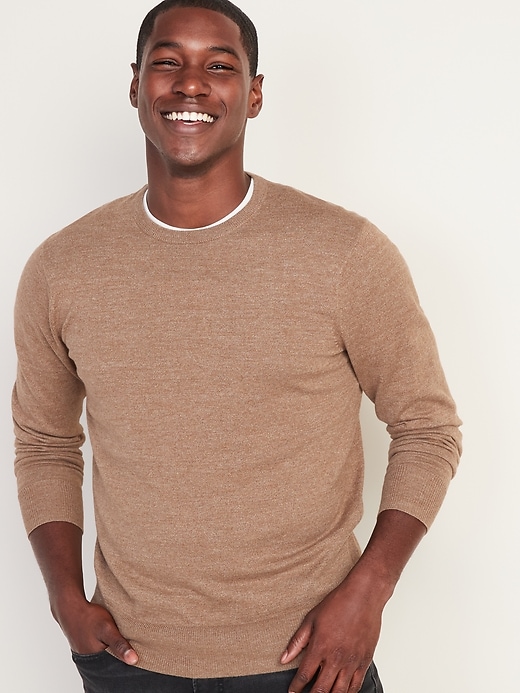 View large product image 1 of 1. Everyday Heathered Crew-Neck Sweater