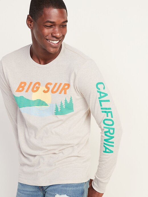 View large product image 1 of 1. Graphic Soft-Washed Long-Sleeve Tee