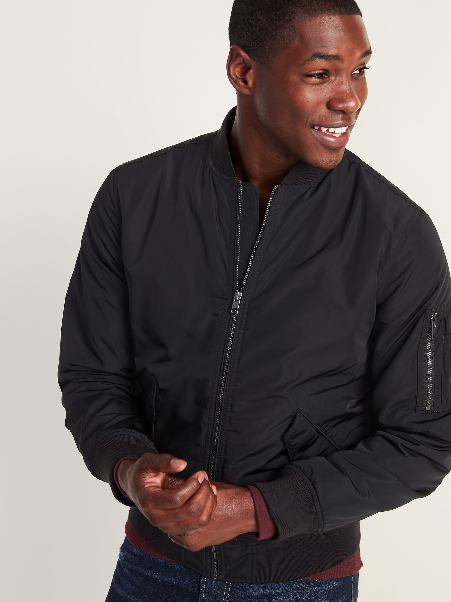 Old navy bomber outlet jacket mens