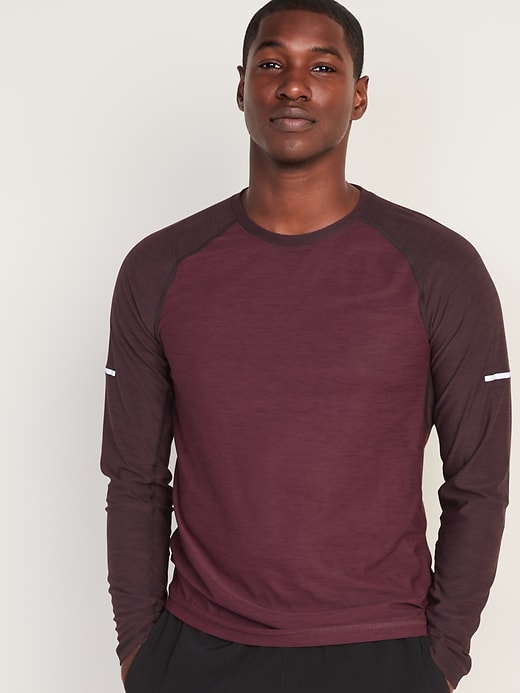 Image number 1 showing, Ultra-Soft Breathe ON Go-Dry Cool Color-Blocked Tee