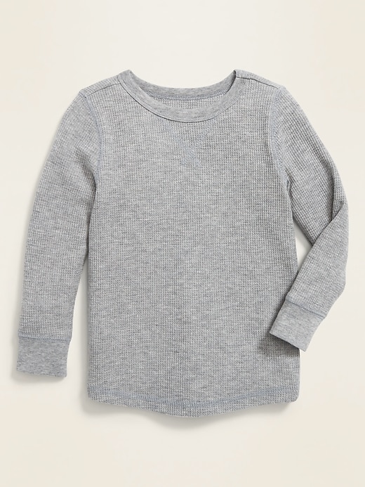 View large product image 1 of 2. Thermal-Knit Long-Sleeve Tee for Toddler Boys