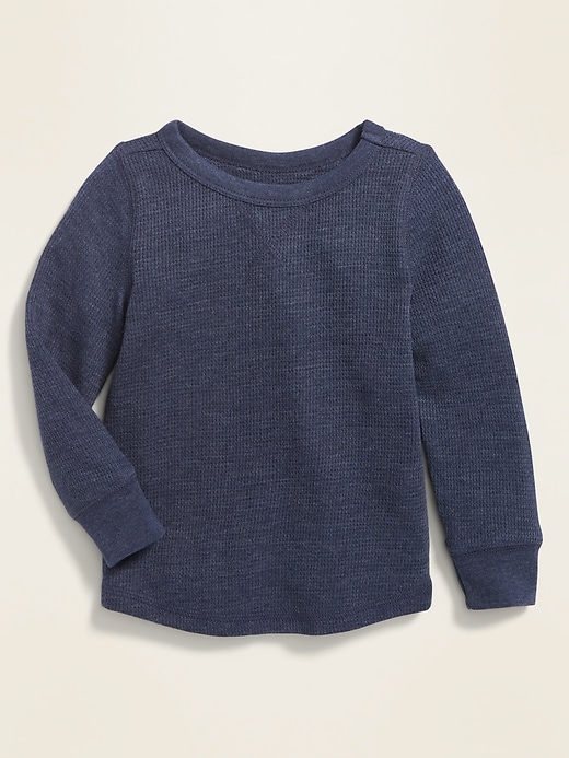 View large product image 1 of 1. Thermal-Knit Long-Sleeve Tee for Toddler Boys