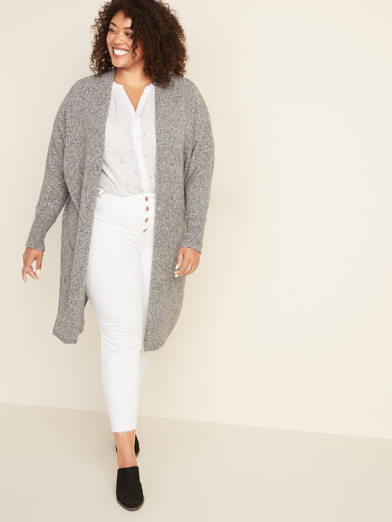 Old navy super outlet long open front duster