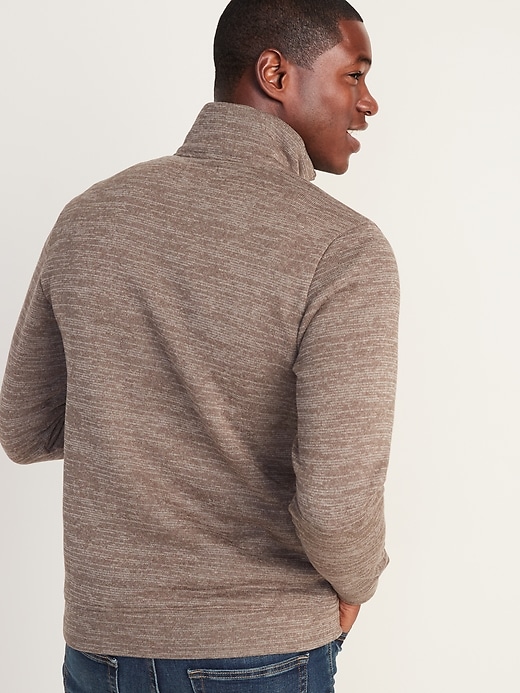 Image number 2 showing, Mock-Neck Quarter Zip Fleece-Knit Pullover