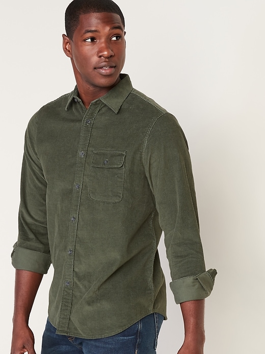 View large product image 1 of 1. Regular-Fit Corduroy Shirt