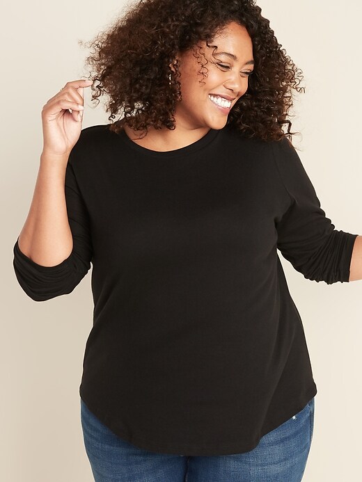 Image number 1 showing, EveryWear Crew-Neck Plus-Size Tee