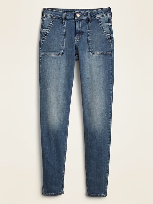 Image number 5 showing, Mid-Rise Utility Rockstar Ankle Jeans for Women