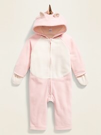 View large product image 3 of 3. Micro Performance Fleece Critter One-Piece for Baby