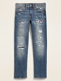 View large product image 3 of 3. Karate Built-In Flex Max Distressed Jeans for Boys