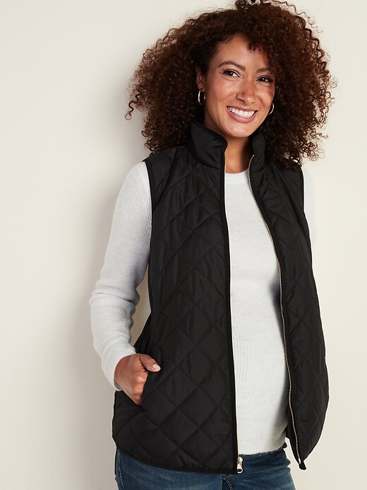 Image number 1 showing, Maternity Quilted Vest