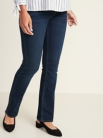 New Womens Blue Bootcut NEXT Maternity Jeans Size 8 Long Regular 