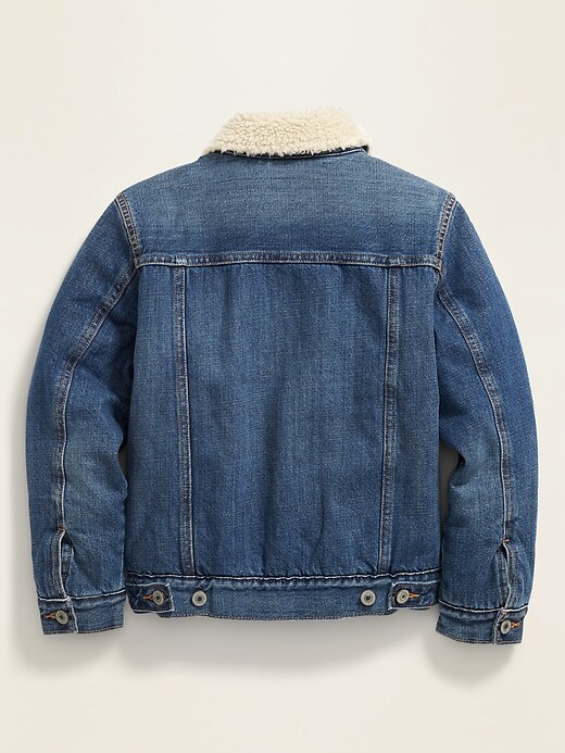 View large product image 2 of 3. Sherpa-Lined Jean Jacket for Boys