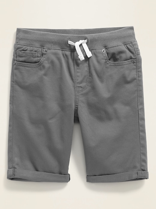 View large product image 1 of 1. Karate Built-In Tough Rib-Waist Twill Shorts For Boys