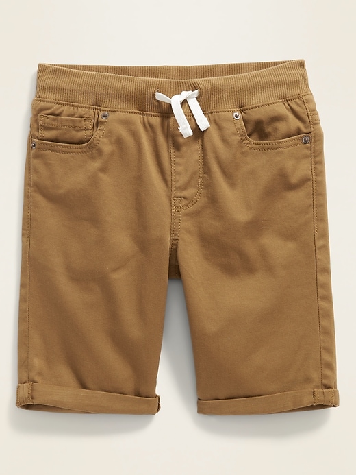 View large product image 1 of 3. Karate Built-In Tough Rib-Waist Twill Shorts For Boys