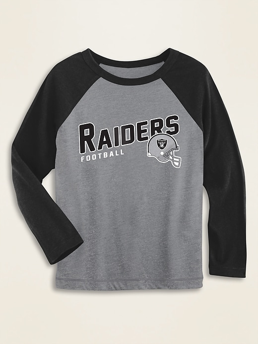 View large product image 1 of 1. NFL&#174 Team-Graphic Raglan-Sleeve Tee for Toddler Boys