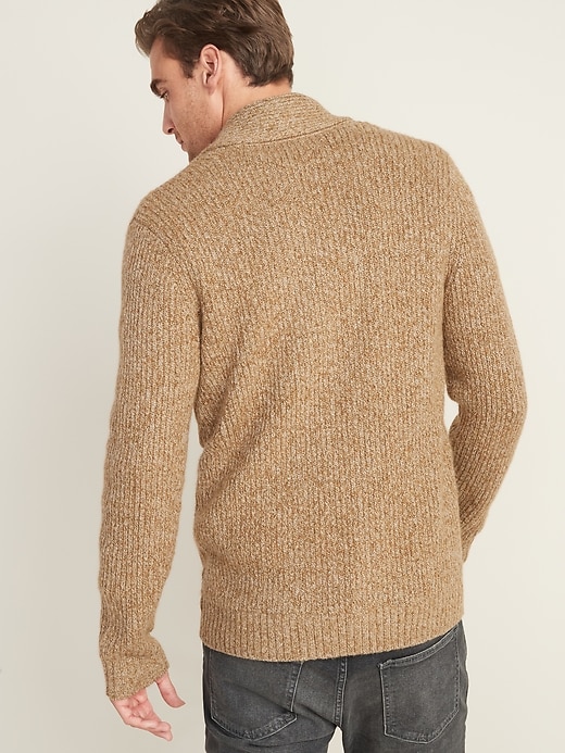 Image number 2 showing, Thick-Textured Shawl-Collar Cardigan