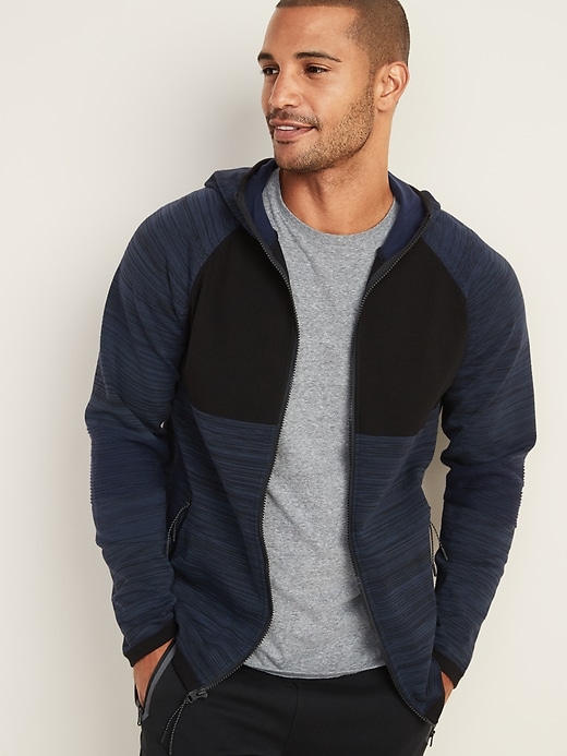 Image number 1 showing, Sweater-Knit Zip Performance Hoodie