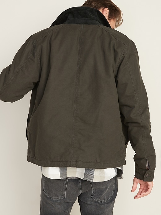 Image number 2 showing, Flannel-Lined Canvas Workwear Jacket