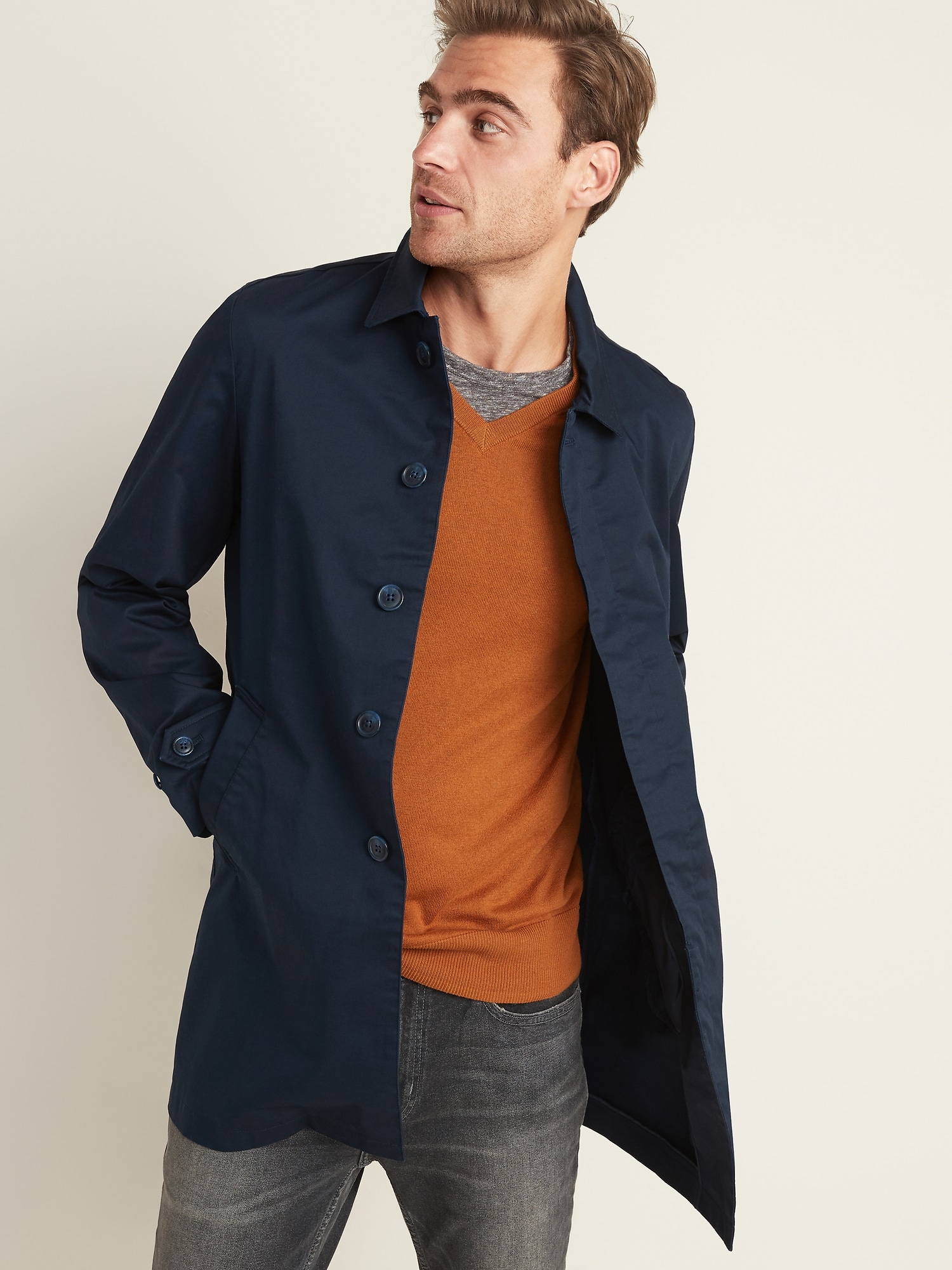 Built-In Flex Twill Mac Jacket for Men | Old Navy