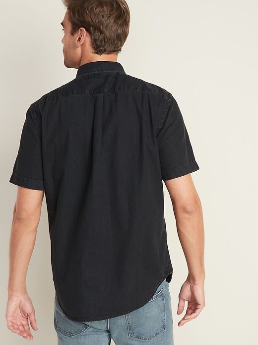 Image number 2 showing, Slim-Fit Black Jean Shirt