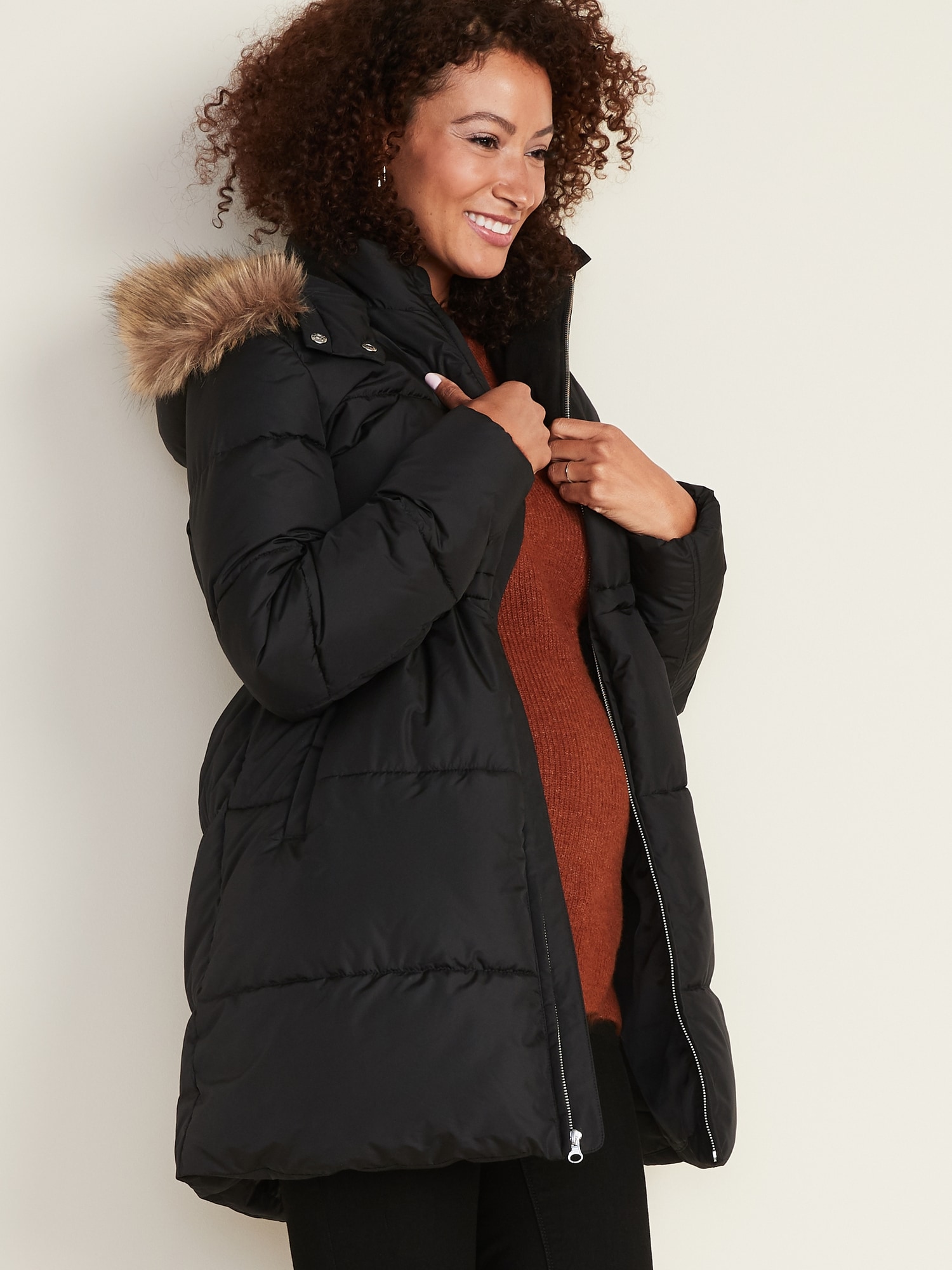 Old navy maternity on sale coat