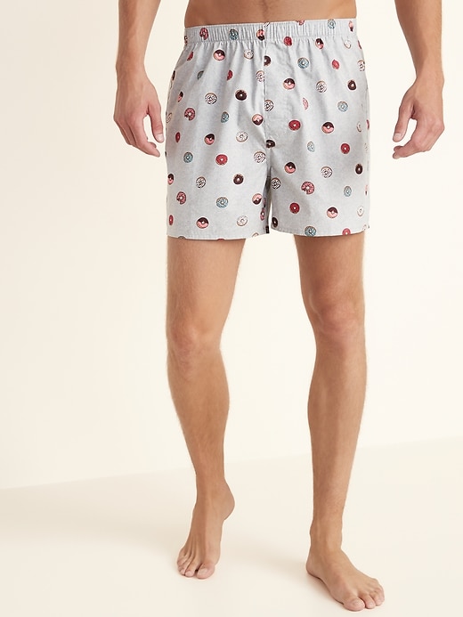 View large product image 1 of 2. Soft-Washed Printed Boxers