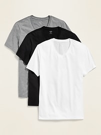 Image number 1 showing, Go-Dry V-Neck T-Shirt 3-Pack