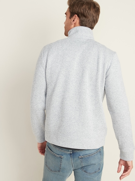 Image number 2 showing, Mock-Neck 1/4-Zip Sweater-Fleece Pullover
