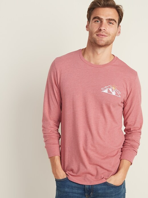 View large product image 1 of 2. Graphic Soft-Washed Long-Sleeve Tee