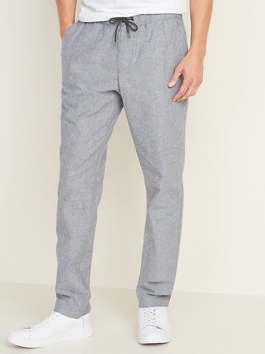 View large product image 1 of 2. Relaxed Slim Built-In Flex Pull-On Anytime Chinos