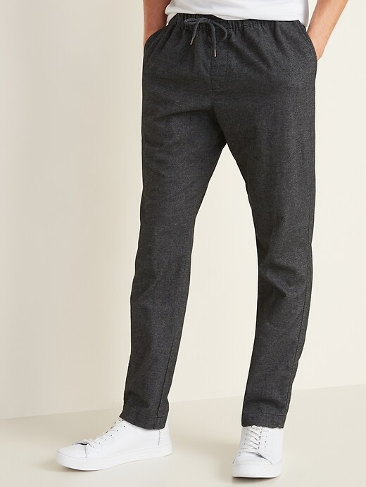 View large product image 1 of 1. Relaxed Slim Built-In Flex Pull-On Anytime Chinos