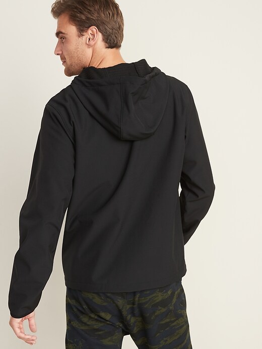 Image number 2 showing, Go-H20 Water-Repellent Hooded Soft-Shell Jacket