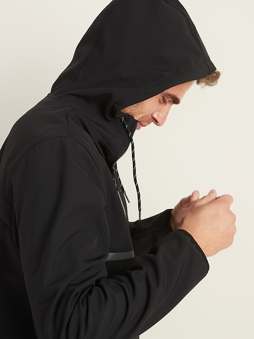 Image number 5 showing, Go-H20 Water-Repellent Hooded Soft-Shell Jacket