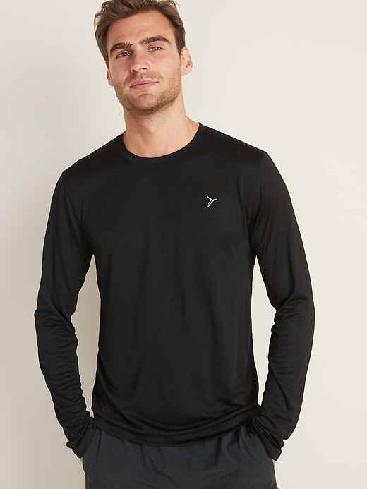 View large product image 1 of 1. Go-Dry Cool Eco Long-Sleeve Tee