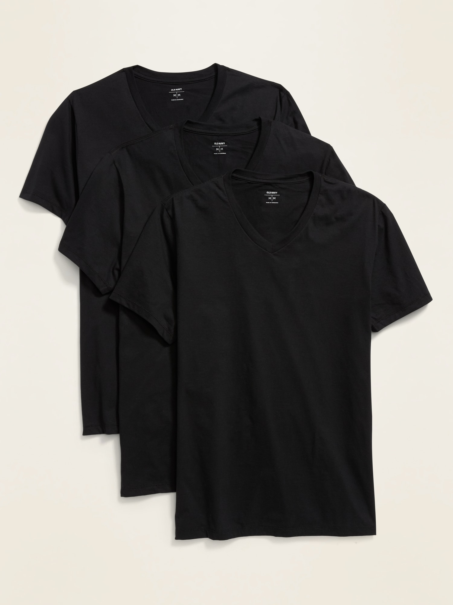 Old Navy Go-Dry V-Neck T-Shirt 3-Pack black. 1