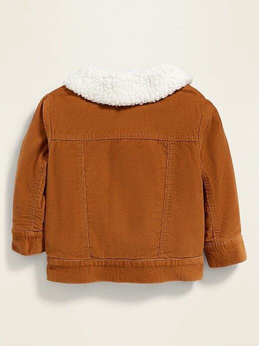 View large product image 2 of 2. Corduroy Sherpa-Collar Trucker Jacket for Baby