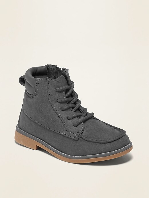 Lace Up Old Navy Suede Boots Old Navy Faux-Suede Derby Boots For
