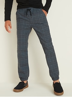 Built-In Flex Glen Plaid Joggers for Boys